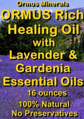 Ormus Minerals --ORMUS Rich Healing Oil with Lavender and Gardenia Essential Oils